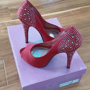 Women's Jeweled Heels Size 6.5